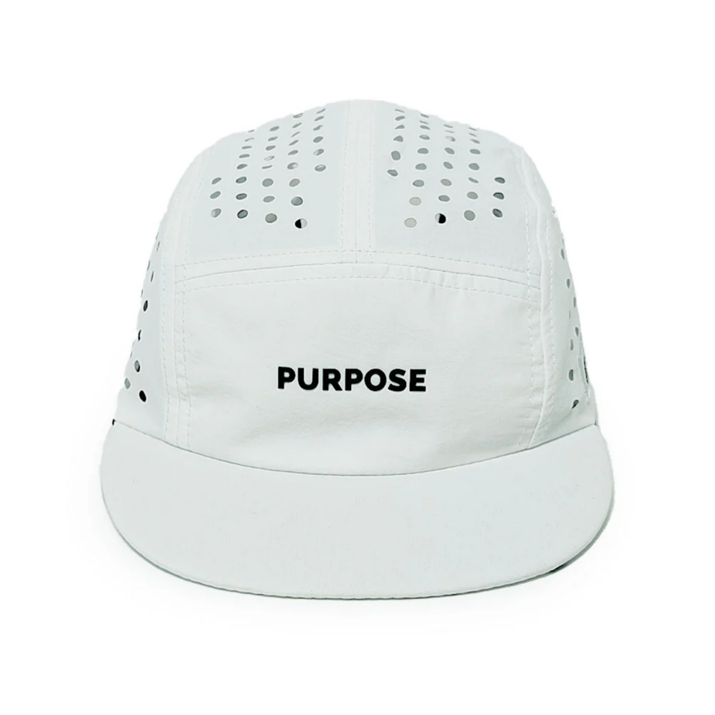 5-panel Running Cap 100% Recycled - White+Salmon-Pink