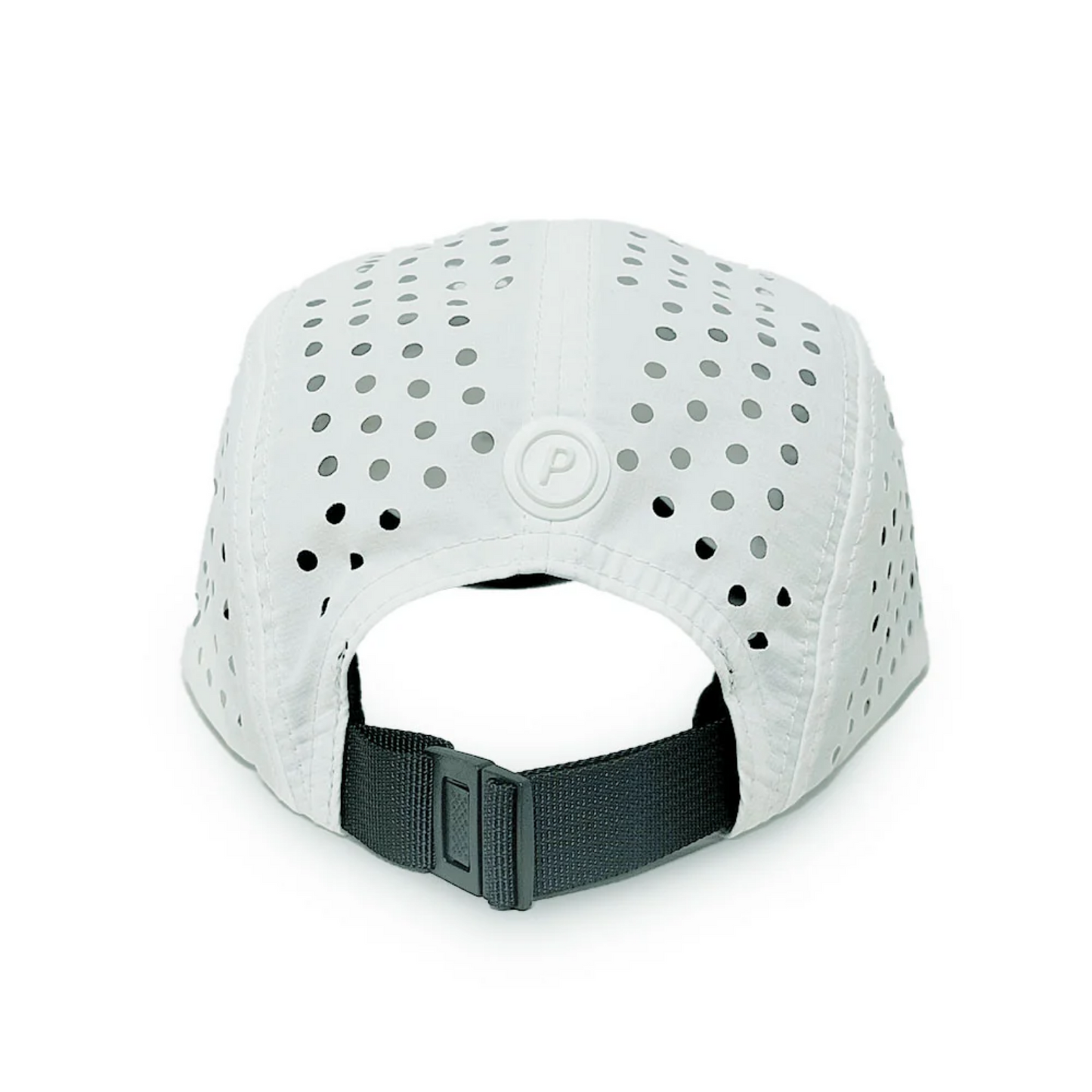 5-panel Running Cap 100% Recycled - White+Salmon-Pink