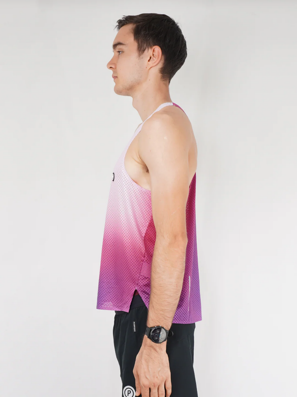 Borealis - MEN Hypermesh™ PRO+ Running Singlet Pink