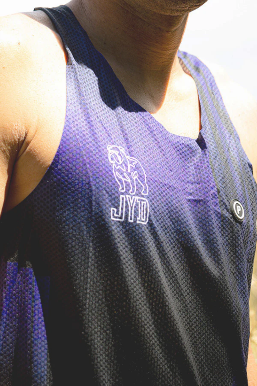 Purpose x Joe Skipper JYD Hypermesh™ PRO Running Singlet (Purple)