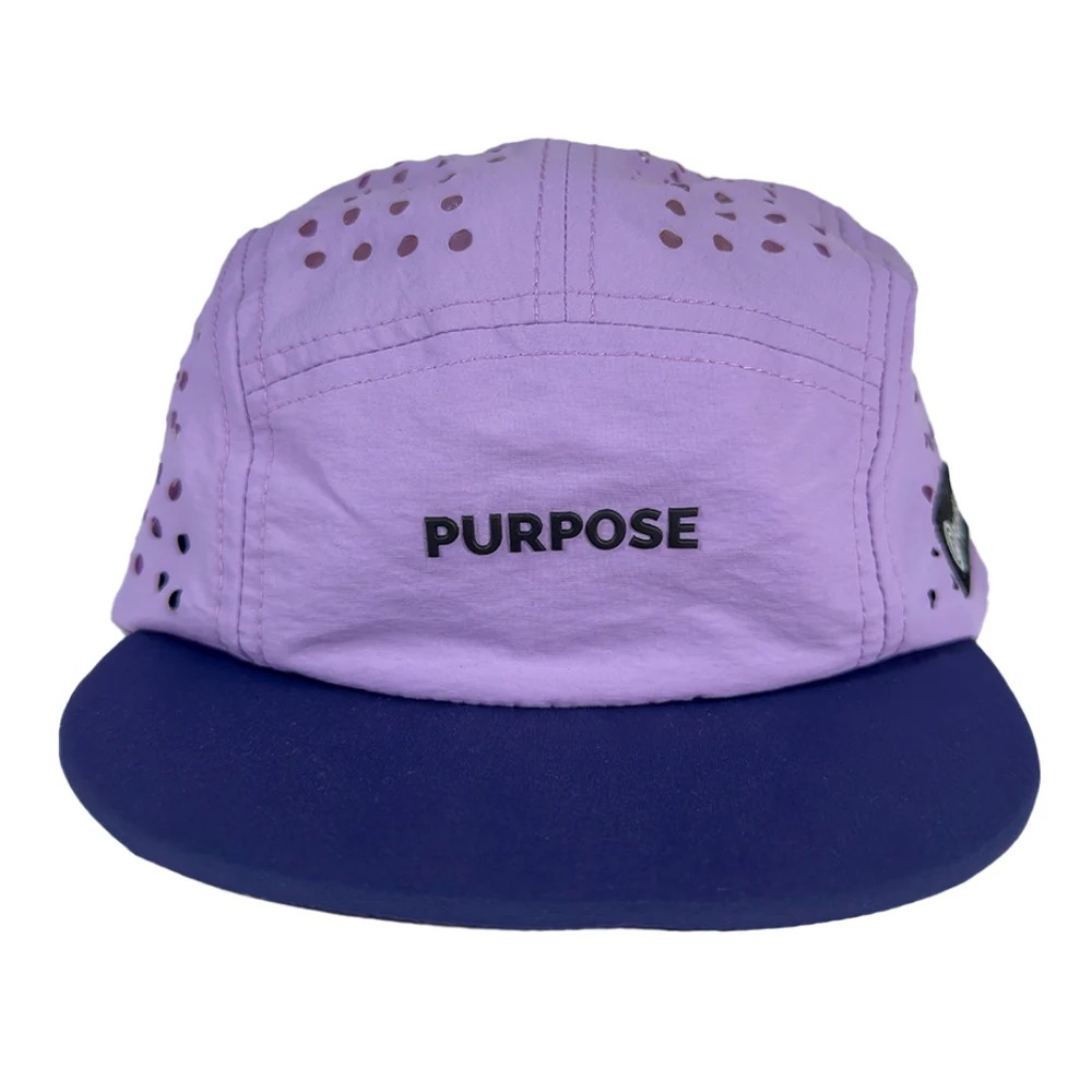 re:PURPOSE 5-panel Running Cap 100% Recycled - Plum