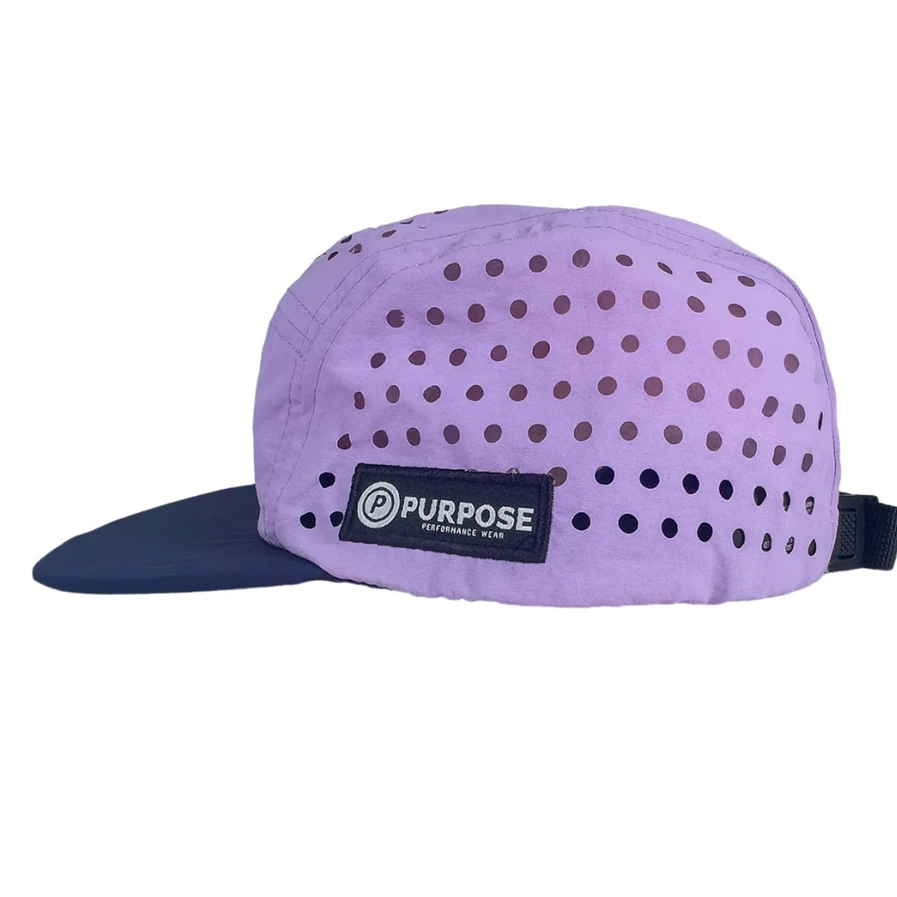 re:PURPOSE 5-panel Running Cap 100% Recycled - Plum