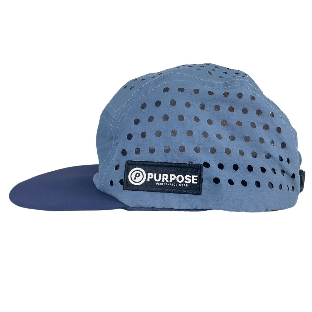 re:PURPOSE 5-panel Running Cap 100% Recycled - Slate