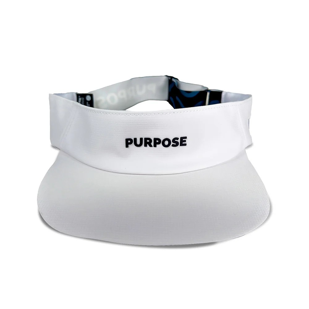re:PURPOSE Sports Visor 100% Recycled - Frost