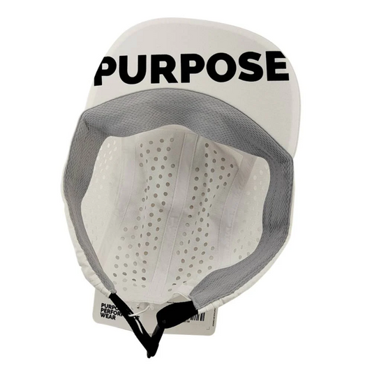 5-panel Running Cap 100% Recycled - White+Gray