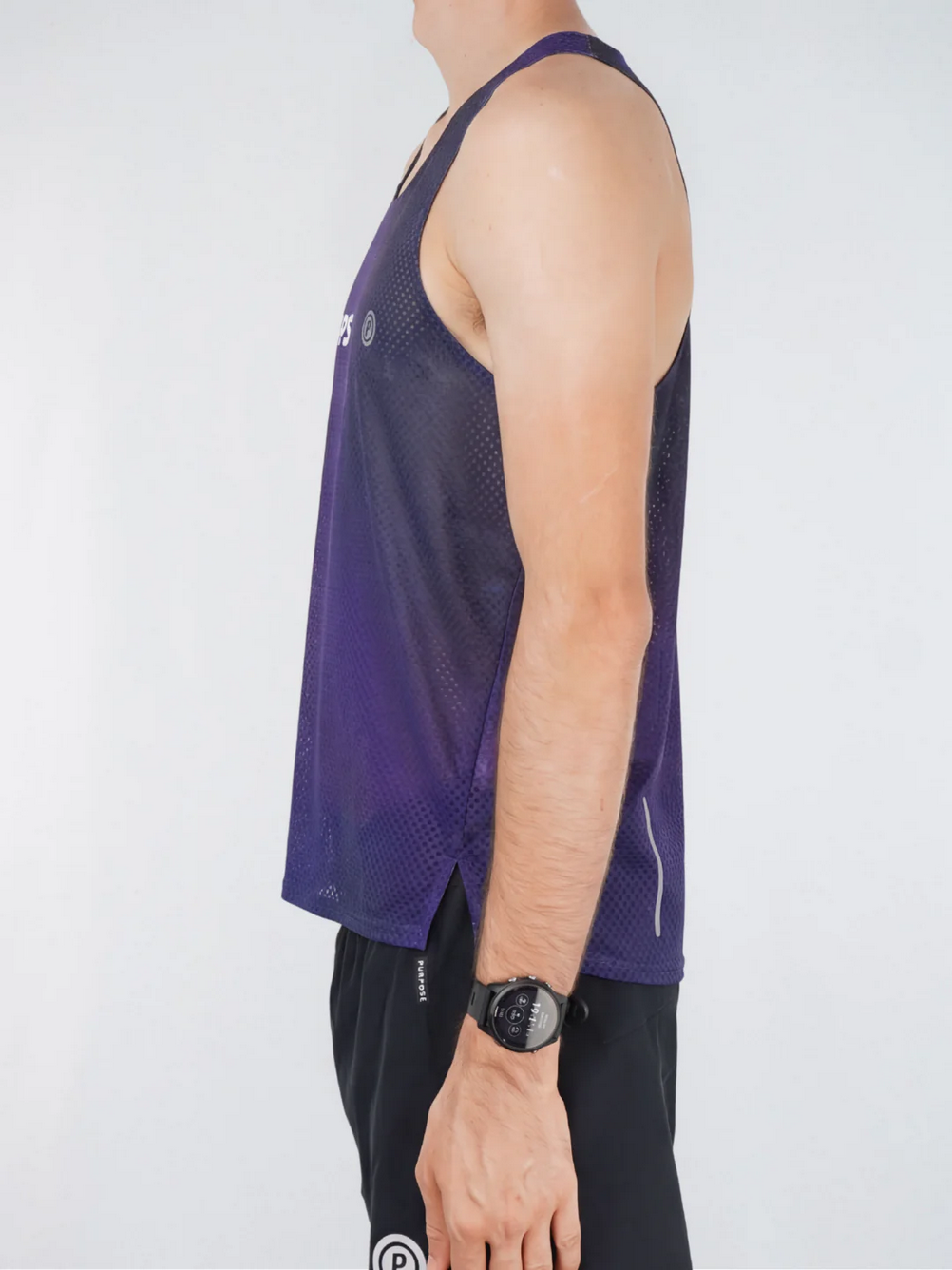 Borealis - MEN Hypermesh™ PRO+ Running Singlet Purple