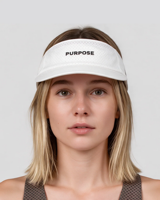 PURPOSE GLACIER Visor with Ultra Cool Tech (Arctic White)