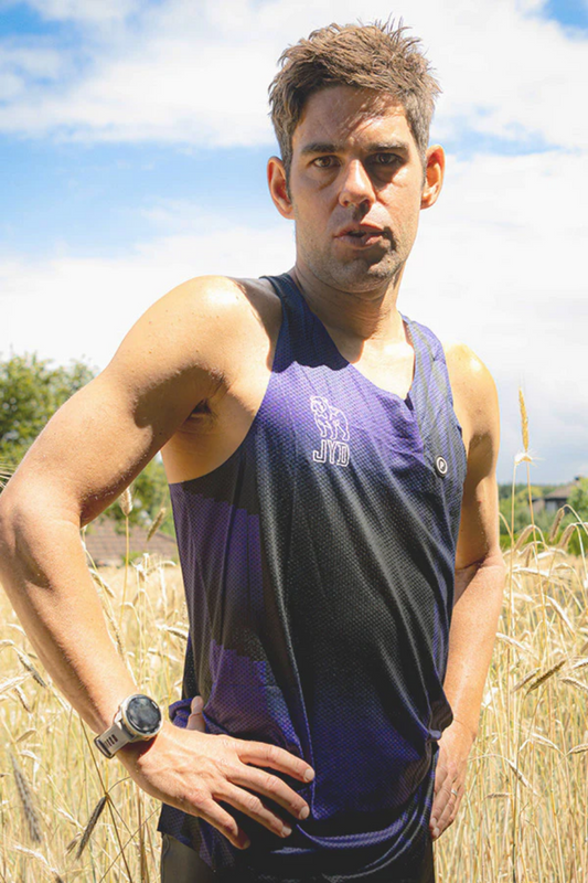 Purpose x Joe Skipper JYD Hypermesh™ PRO Running Singlet (Purple)