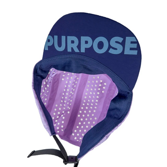 re:PURPOSE 5-panel Running Cap 100% Recycled - Plum